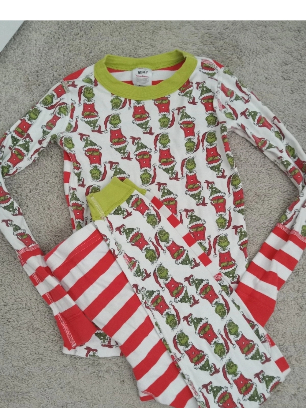 Hanna Andersson Grinch Holiday Pajama Set Size 8
